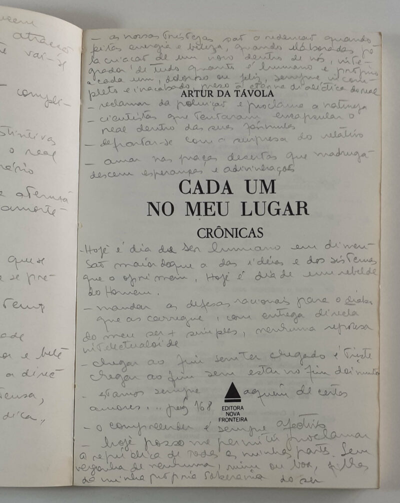 Cada um no meu lugar : Crônicas / Artur de Távola - Image 4