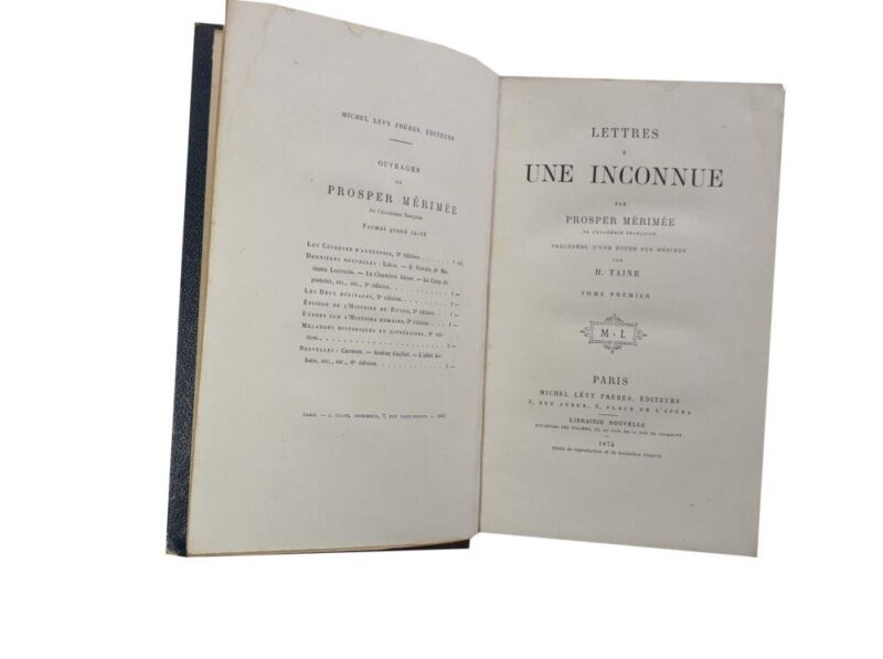 Lettres à Une Inconnue / Prosper Mérimée - Image 4